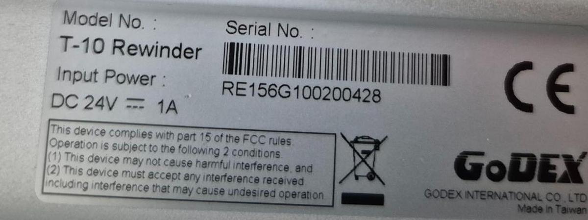 Gebraucht GoDEX T-10 Rewinder Etikettenrollen