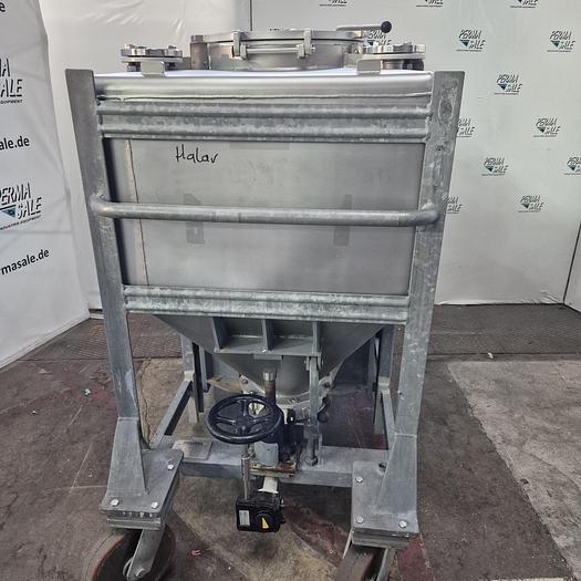 Used 1984 Stöcklin AG IBC-Behälter mit Halar-Beschichtung 630 ltr.