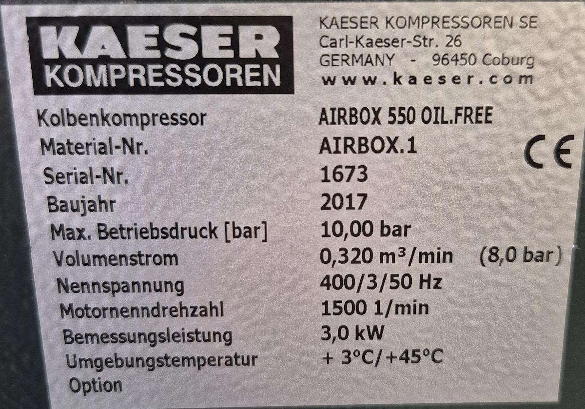 Gebraucht Kaeser AIRBOX 550 OIL.FREE Kolbenkompressor