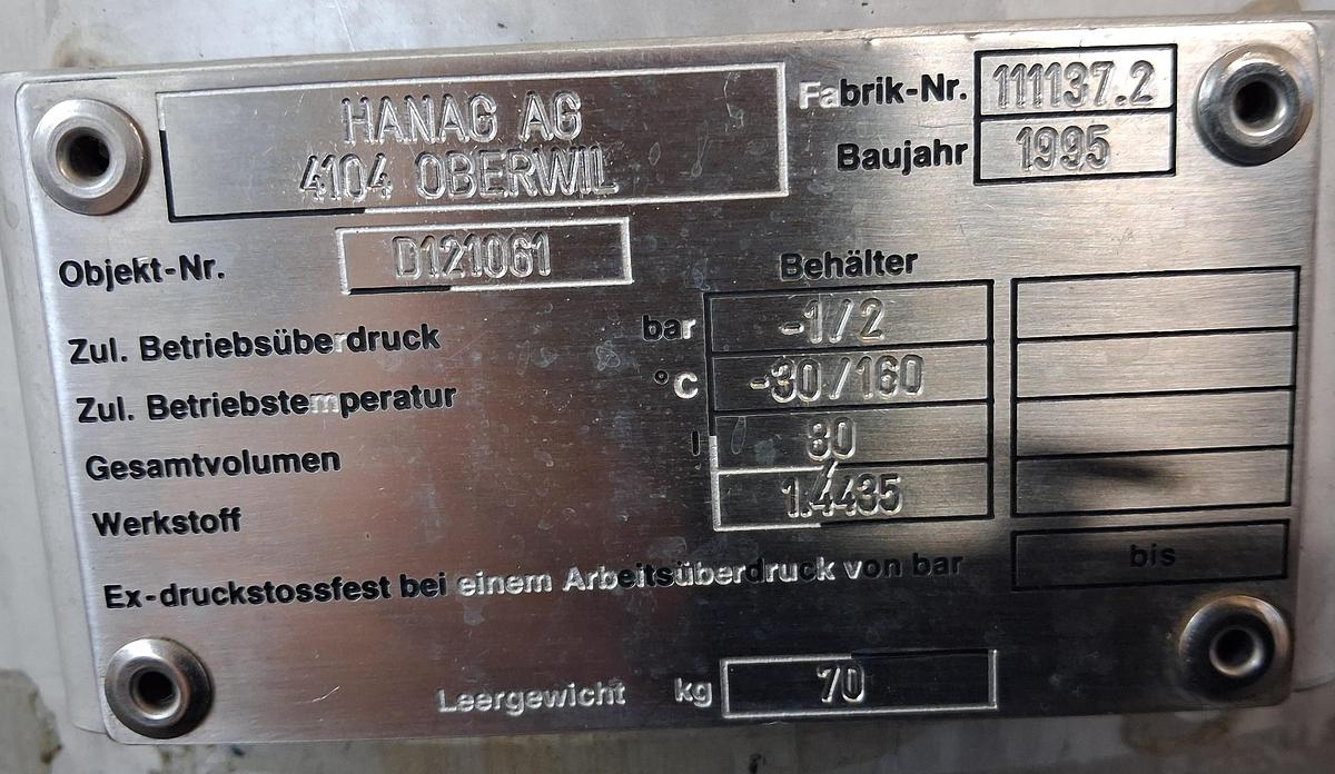 Gebraucht Hanag AG