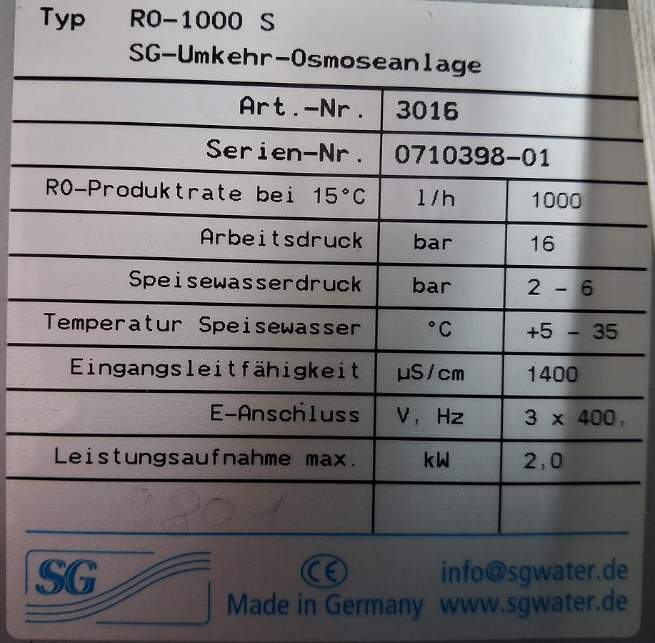 Gebraucht VE - Wasser Tank