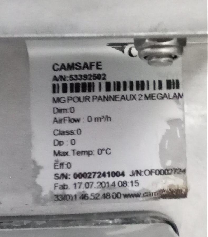 Camfil Edelstahlfilter Camsafe mit Megalam Filter