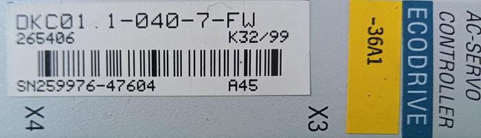 Gebraucht Indramat Digitaler Servoregler DKC01 1-040-7-FW
