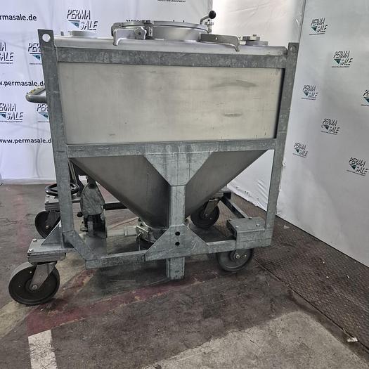 Used 1984 Stöcklin AG IBC-Behälter mit Halar-Beschichtung 630 ltr.