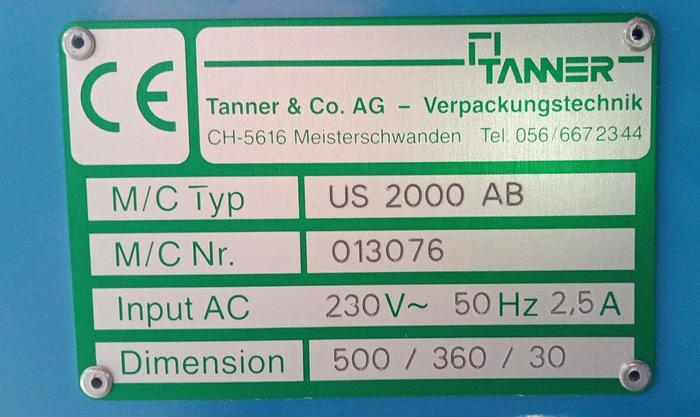 Gebraucht Tanner Lagenbandmaschine Ultra Sonic 2000A US2000AB