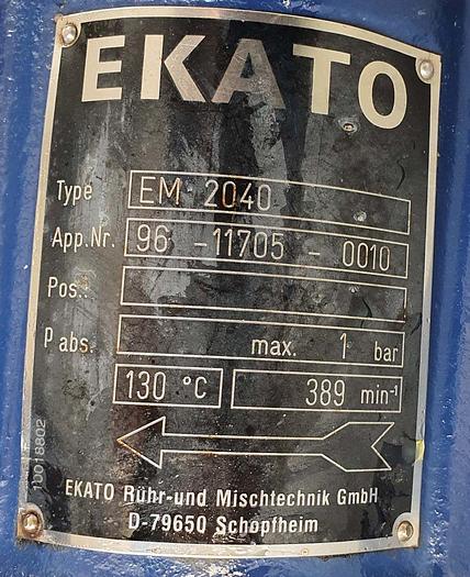 Gebraucht Ekato Rührwerk mit EEx Nord Motor FK32F-100 L/40 ED RD