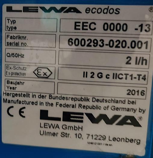 Gebraucht LEWA ecodos® Membrandosierpumpe Ecos EEC 0000 -13