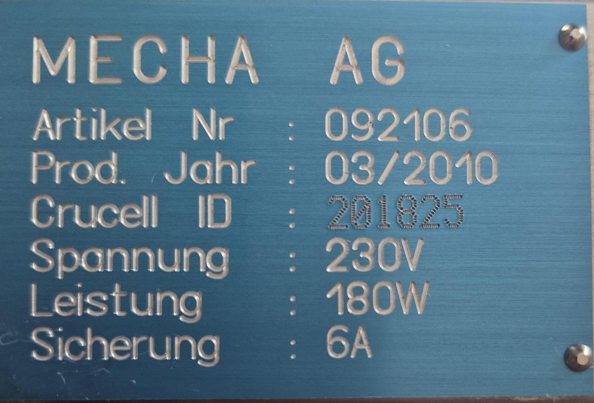 Gebraucht MECHA AG Rollenofenwagen