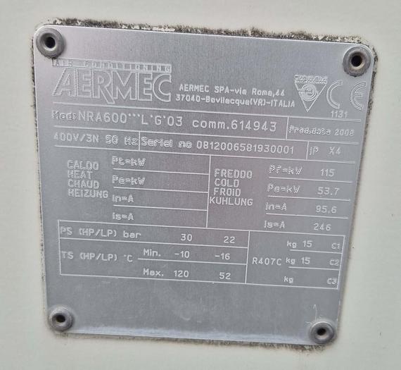 Gebraucht 2008 AERMEC Kältemaschine NRA600