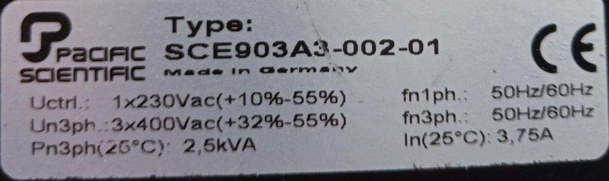 Gebraucht Pacific Scientific Servo-Antrieb Servo-Controller SCE903A3-002-01
