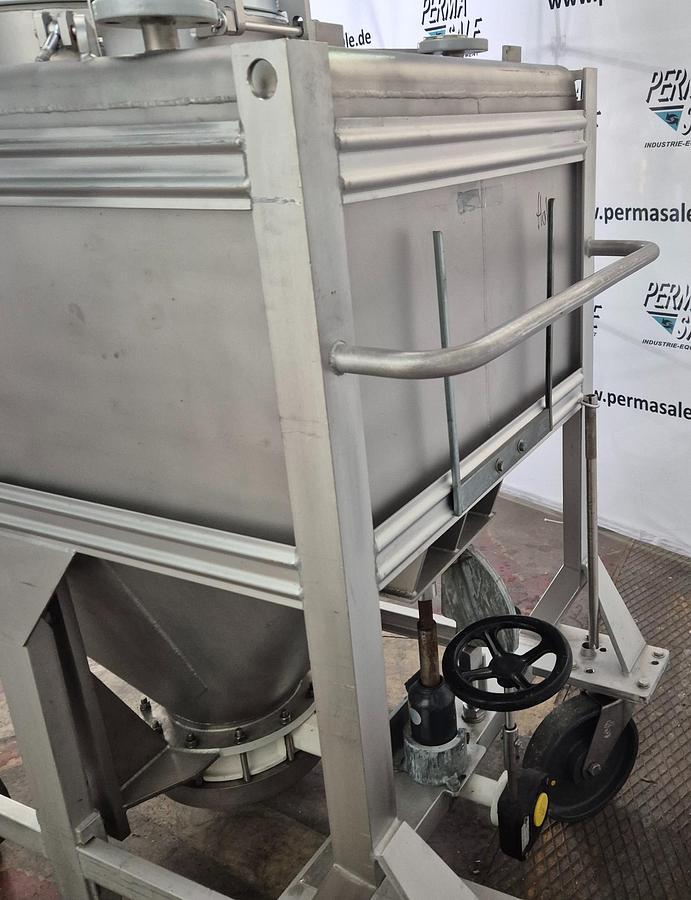 Used Edelstahl-Maurer AG IBC-Behälter mit Halar-Beschichtung 670 ltr.