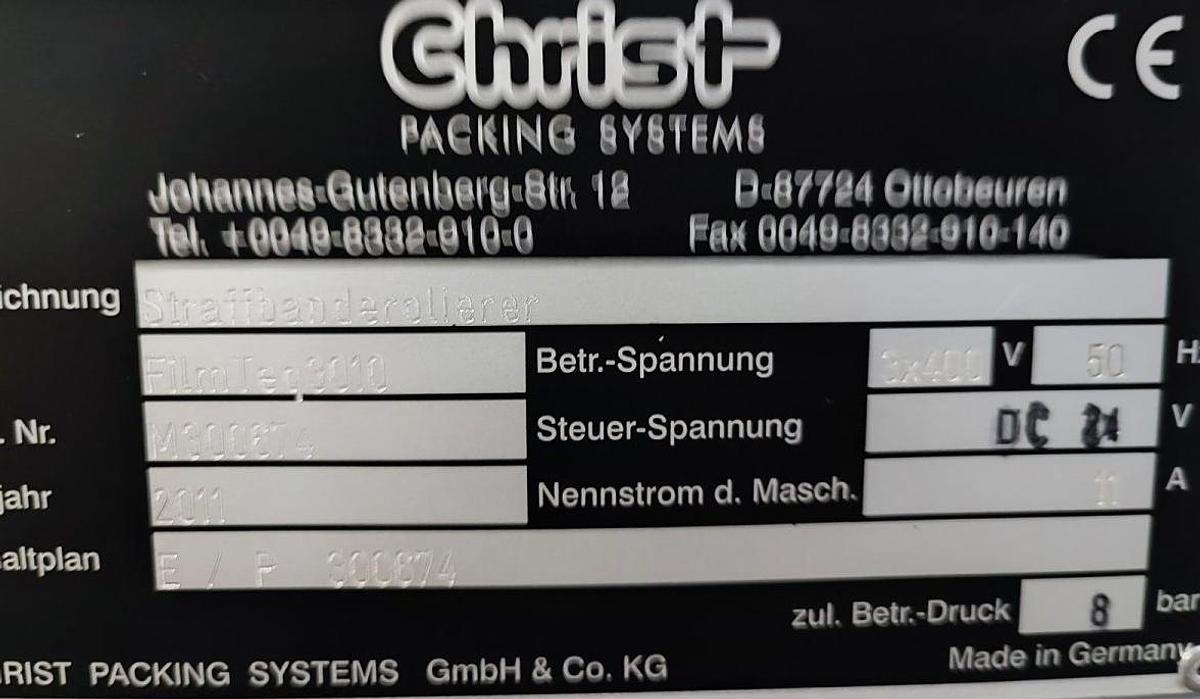 Gebraucht Christ Packing Systems Filmteq 3010 Bündler
