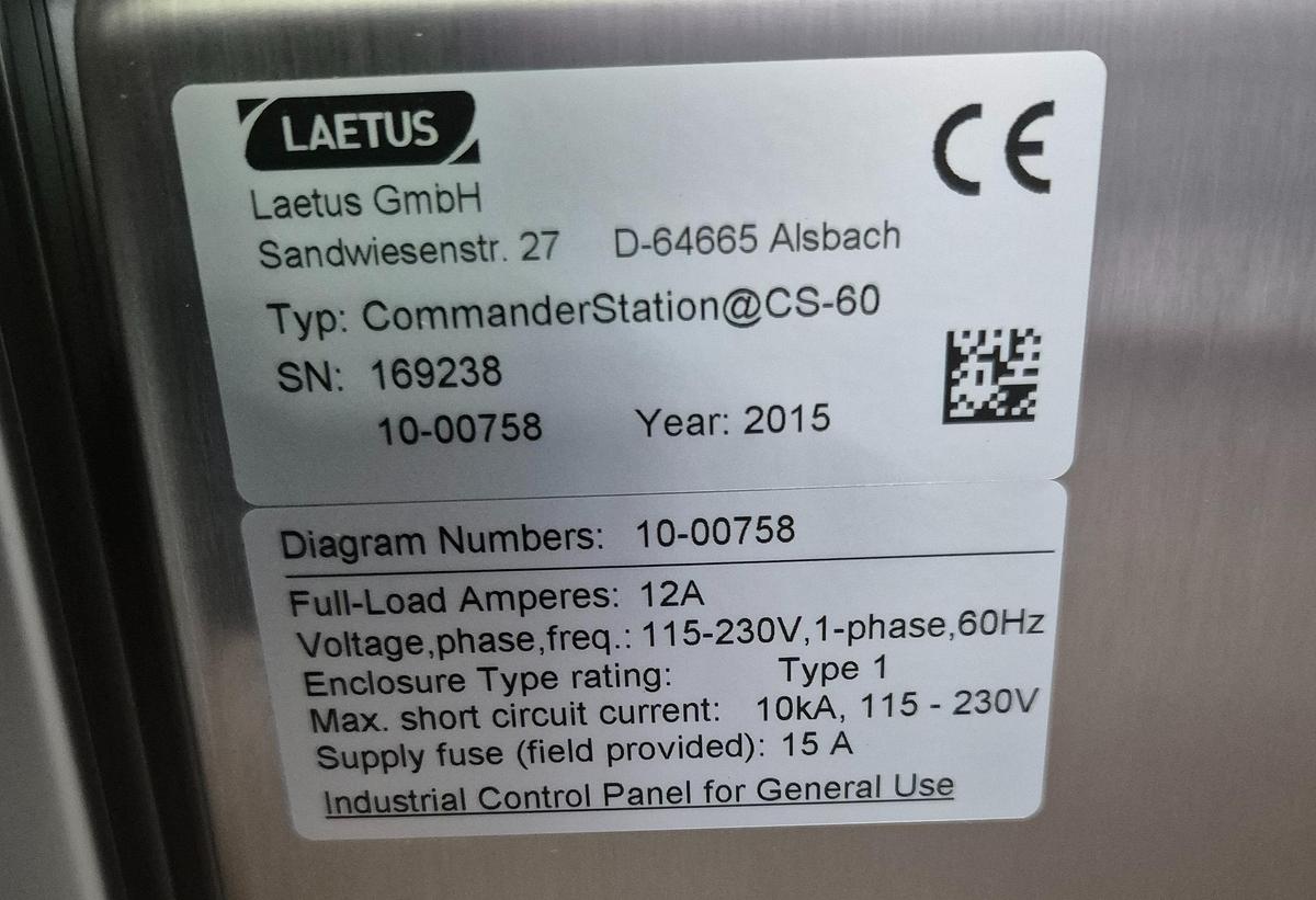 Used Laetus GmbH Kontrollstation  CommanderStation@CS-60