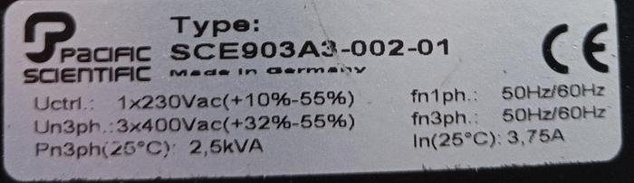 Gebraucht Pacific Scientific Servo-Antrieb Servo-Controller SCE903A3-002-01