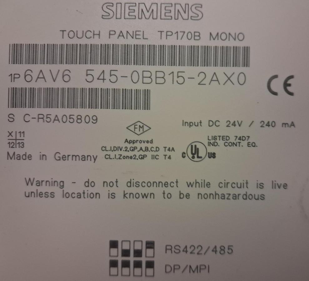 Gebraucht Simatic Panel