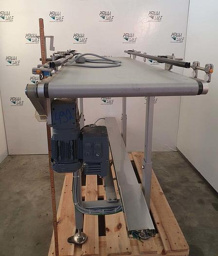 Gebraucht Edelstahl-Förderband mit SEW-Antrieb