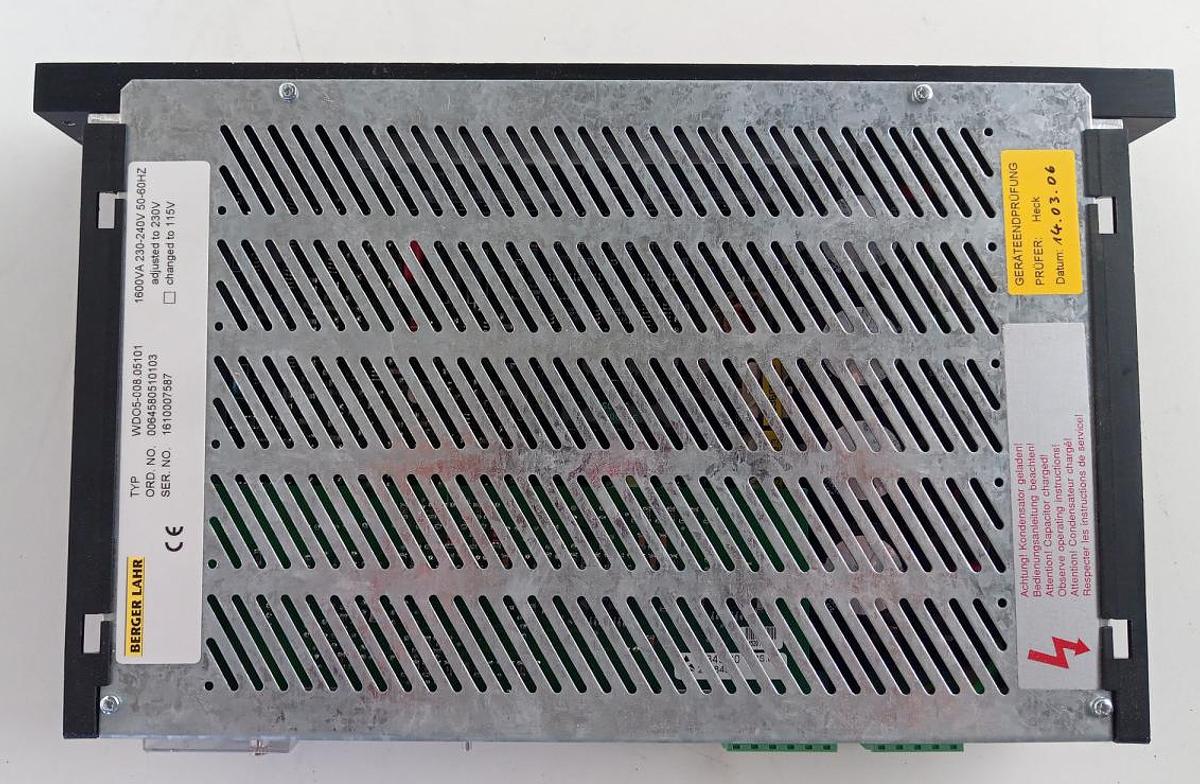 Gebraucht Berger Servo Drive WD05-008.05101