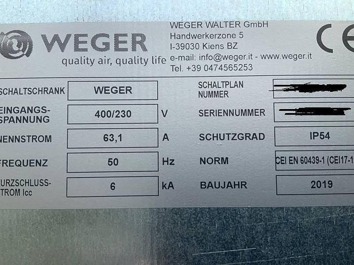 Gebraucht Weger Lüftungsanlage Imperia³ 8000 m³