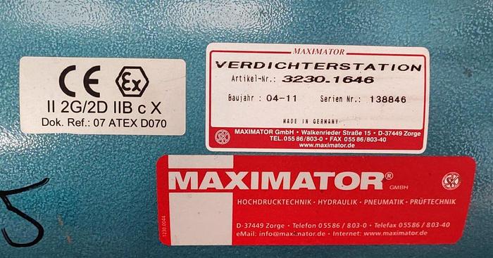 Gebraucht Maximator Pressluftverstärker GPLV2-01