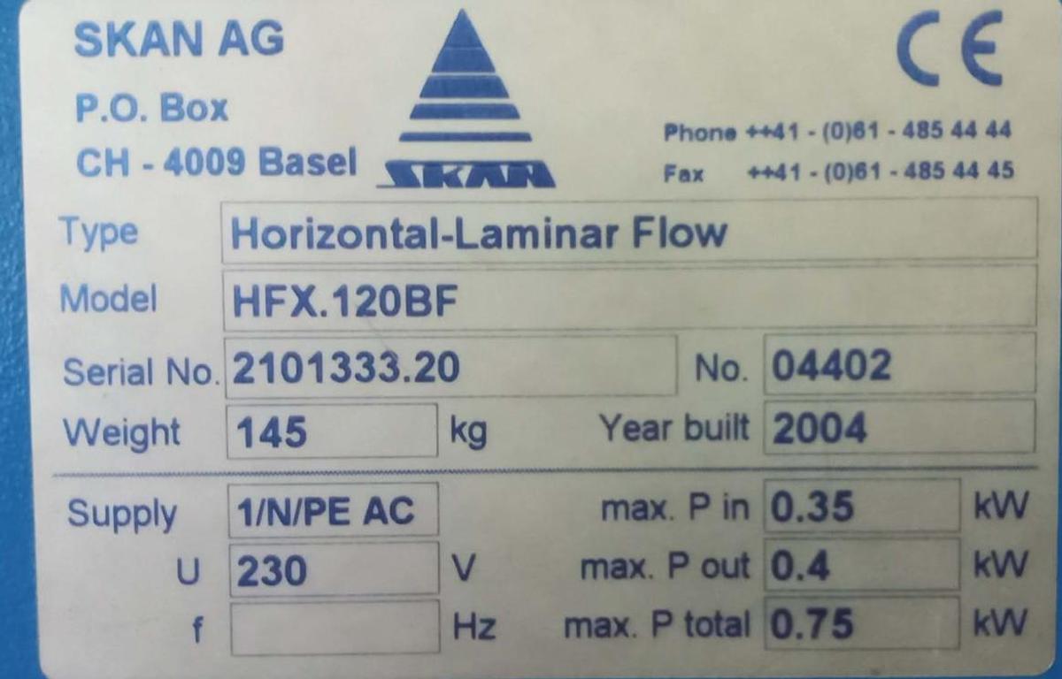 Gebraucht Skan Workstation Laminarflow-Anlage HFX180BF