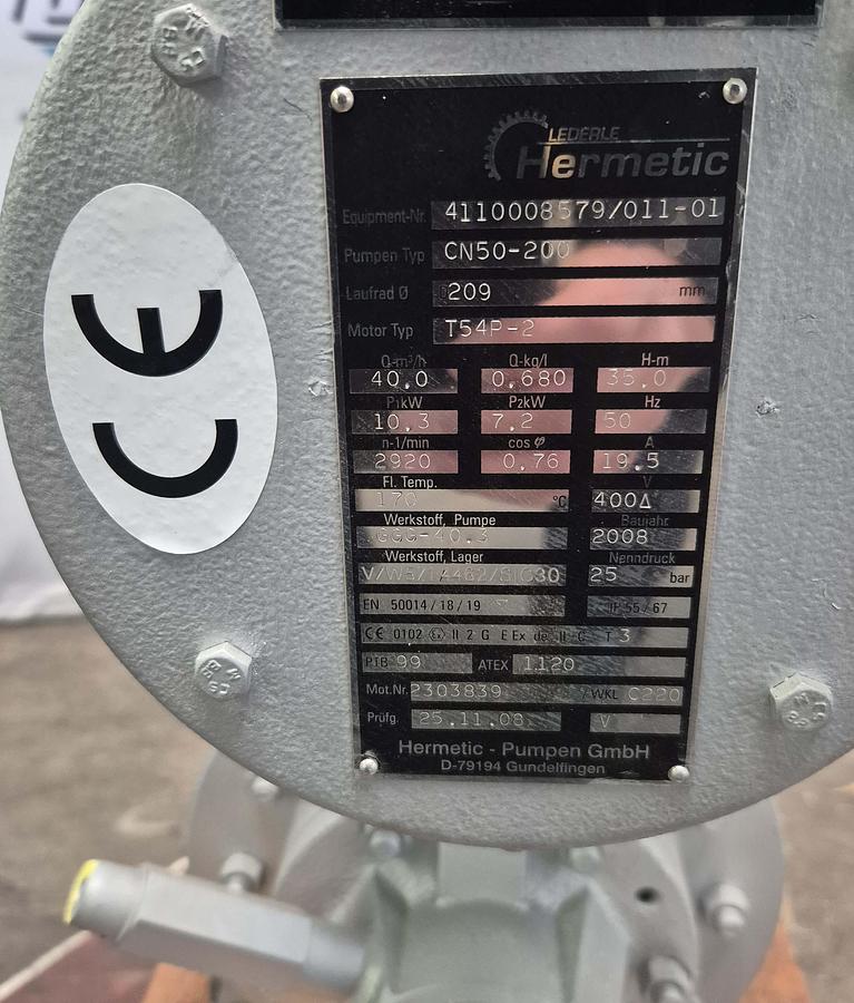 Überholt Hermetic Pumpe / CN50-200