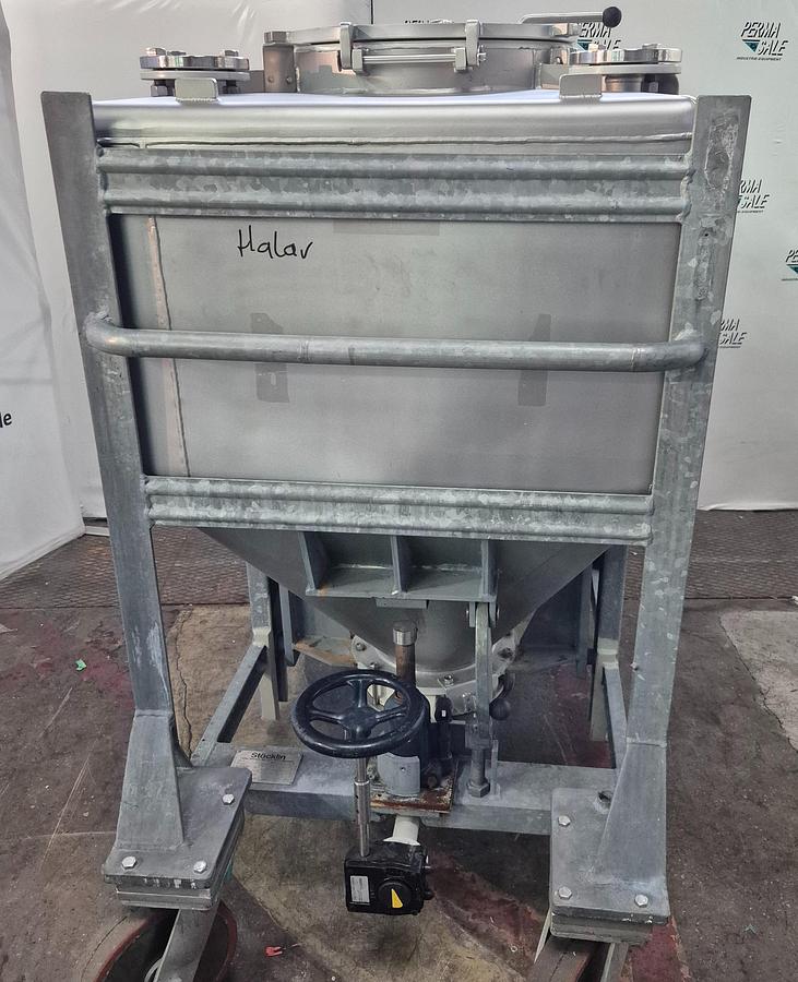 Used 1984 Stöcklin AG IBC-Behälter mit Halar-Beschichtung 630 ltr.