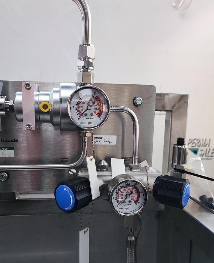 Gebraucht Edelstahl Sicherheitsstation für Sauerstoffflaschen