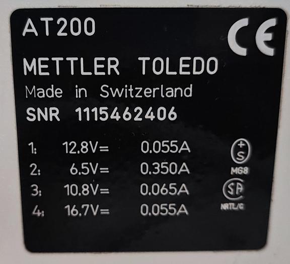 Gebraucht Mettler Toledo Laborwaage AT200 bis Max 205 gr.