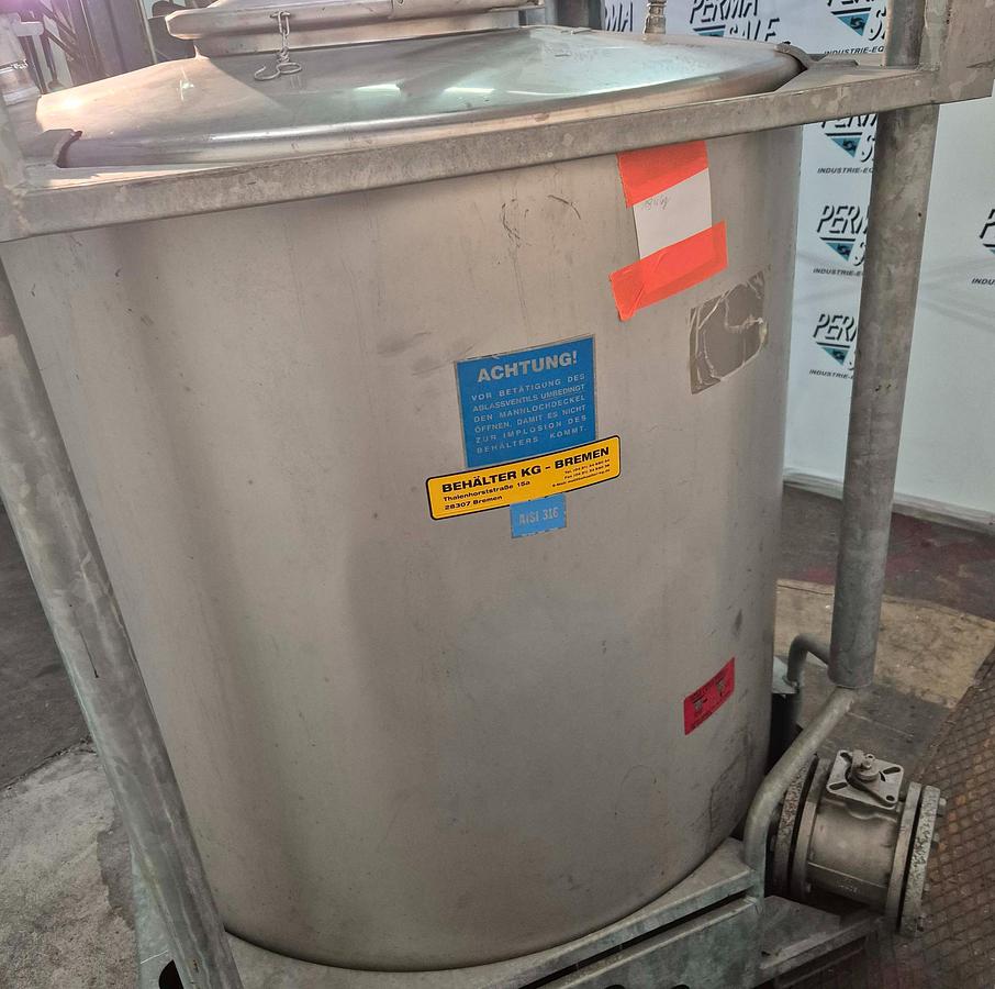 Gebraucht AZZINI Edelstahl-IBC mit 997 Litern Kapazität