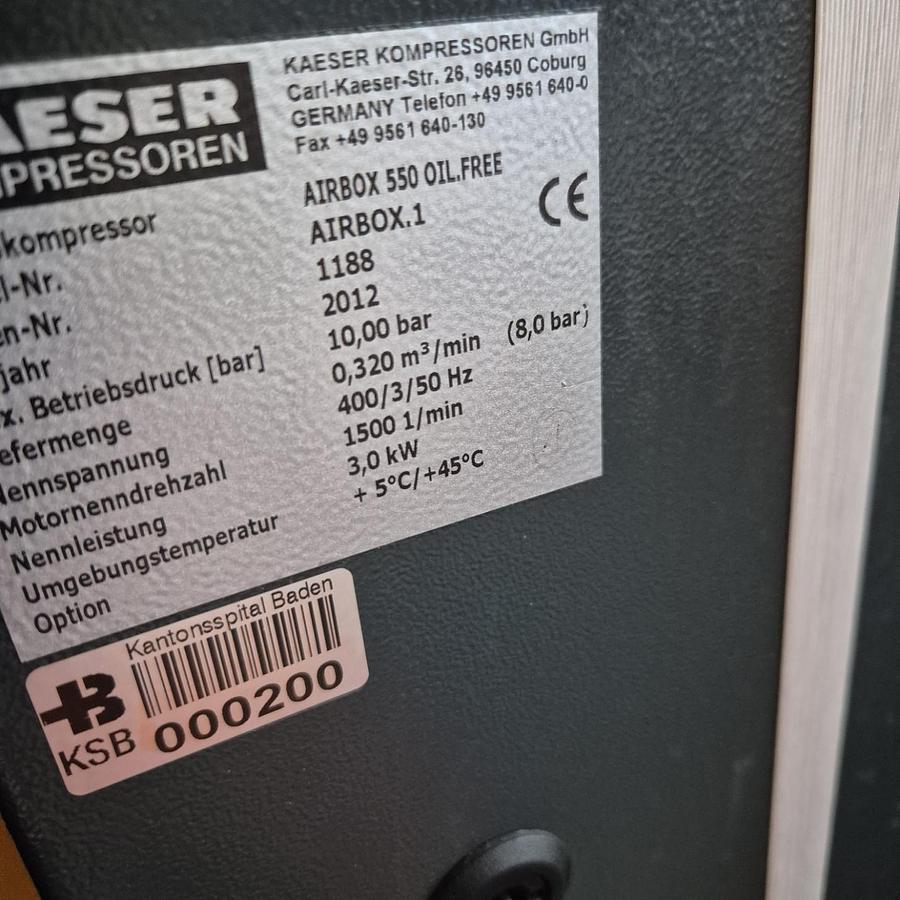 Gebraucht Kaeser AIRBOX 550 OIL.FREE Kolbenkompressor Einheit