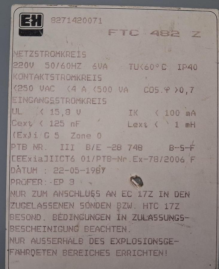 Gebraucht FTC 482