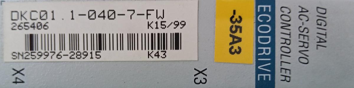 Gebraucht Indramat Digitaler Servoregler DKC01 1-040-7-FW