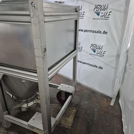 Used Edelstahl-Maurer AG IBC-Behälter mit Halar-Beschichtung 670 ltr.