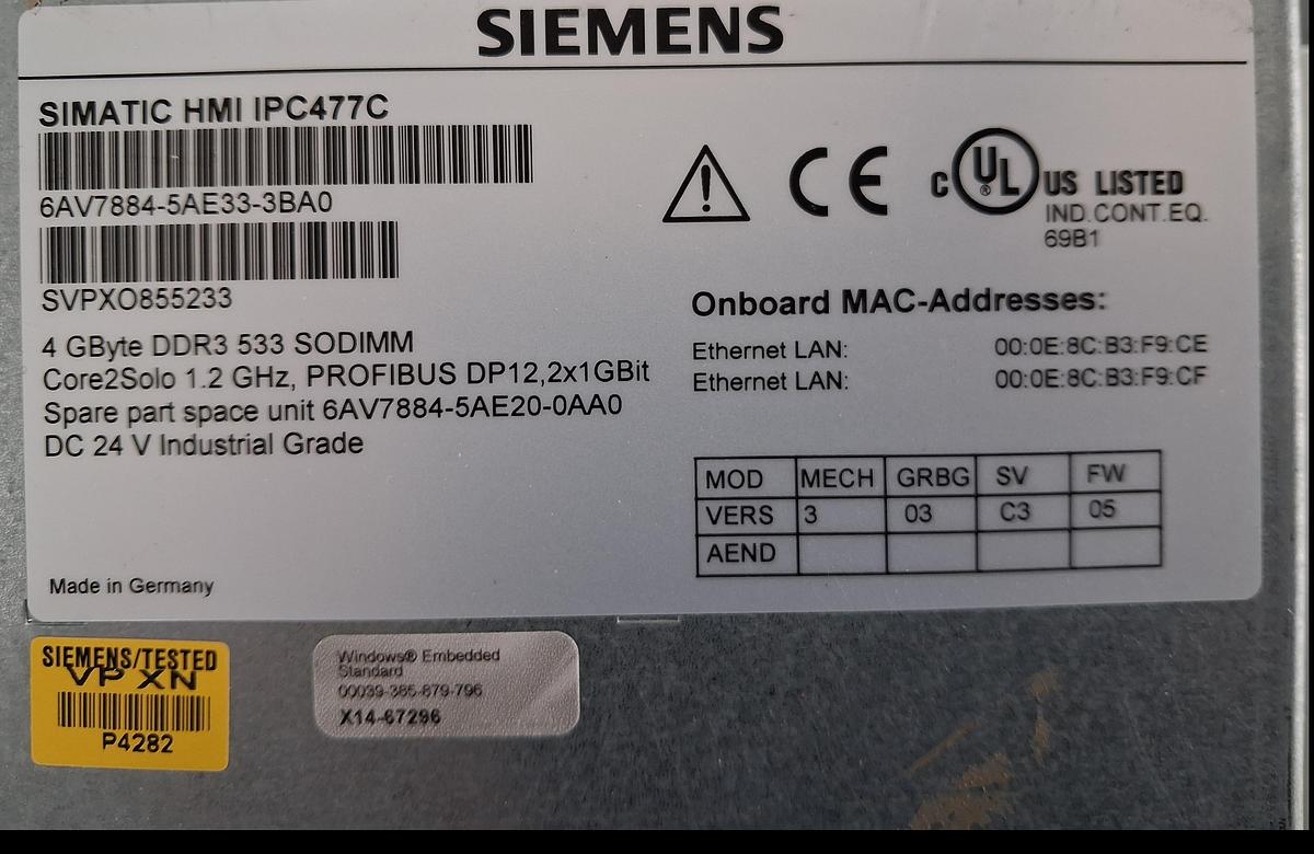 Gebraucht Simatic Panel PC