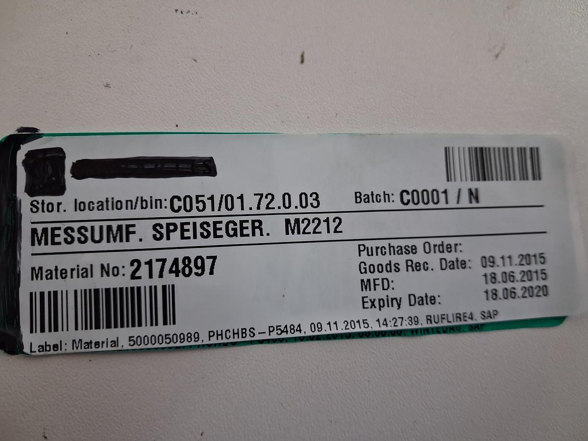 Gebraucht Messumf. Speisekarte. M2212