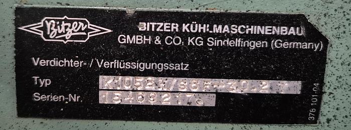 Gebraucht Bitzer Kälteanlage K1052H-2 / S6F-30.2Y