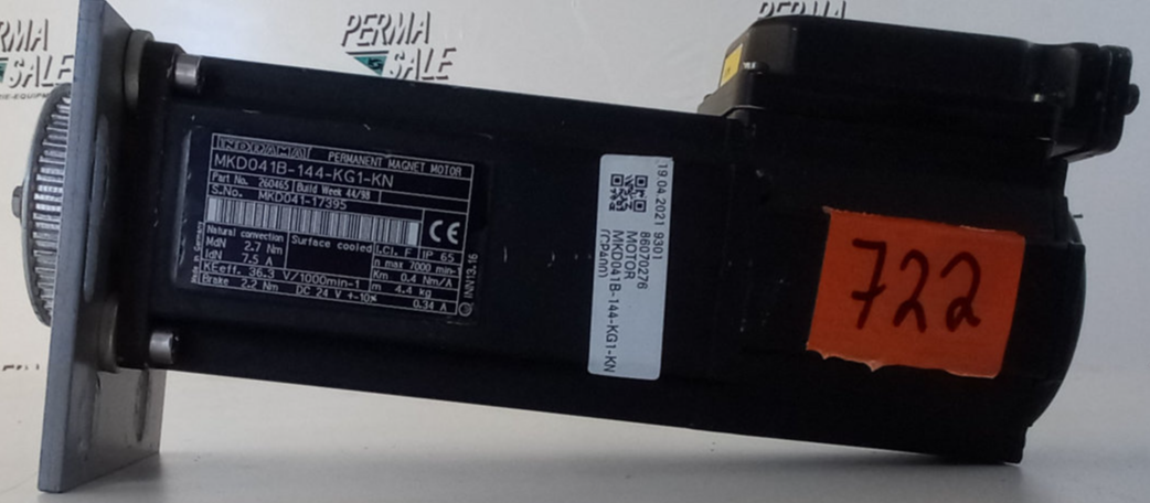 Gebraucht Indramat Permanent Magnet Motor MKD041B-144-KG1-KN