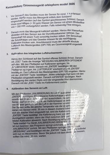 Gebraucht Orbisphere Laboratories Ozonmessung Model 3600 Analyser