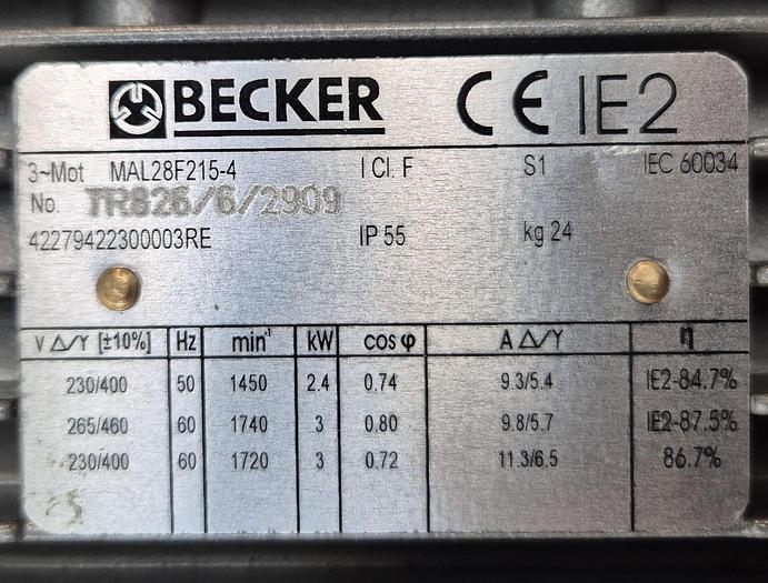 Becker Drehschieber-Vakuumpumpe KVT 3.60