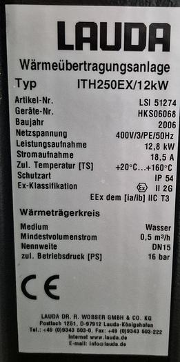 Gebraucht LAUDA ITH250EX/12kW Wärmeübertragungsanlage