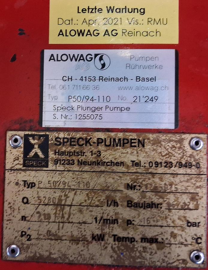 Gebraucht Speck Pumpen