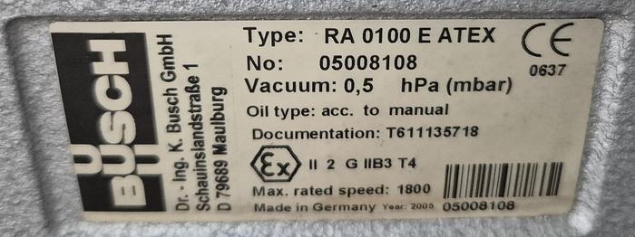 Gebraucht Bartec  Ex-geschützte Vakuumsystem