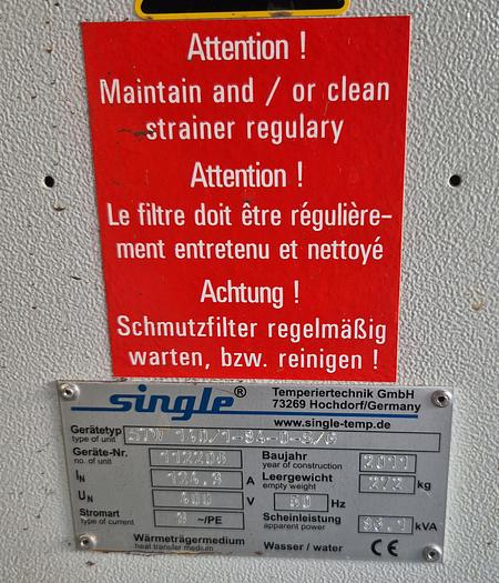 Gebraucht Single Temperiersystem STW 140/1-60-0-S/G