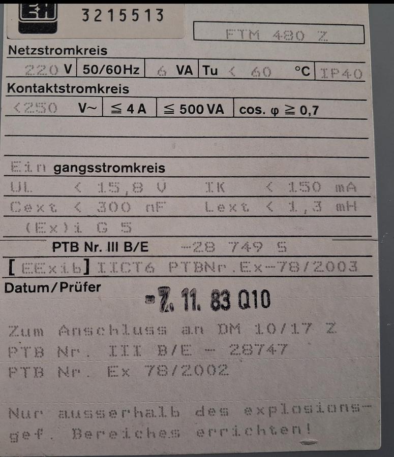 Gebraucht FTM 480 z