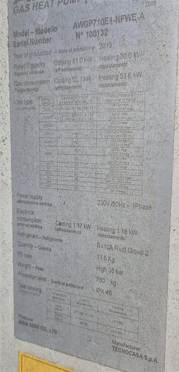 Gebraucht Aisin Gaswärmepumpe AWGP560E1-NFWE