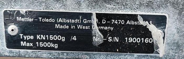 Gebraucht Mettler Toledo Bodenwaage KN1500G-4 bis 1500 Kg mit ID7xx Waage