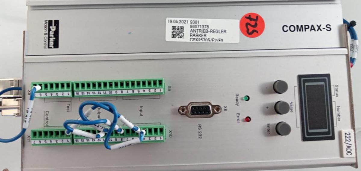 Gebraucht Parker Hannifin Servo Amplifier Compax-S CPX2570S/E2/F3