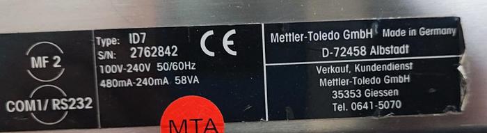 Gebraucht Mettler Toledo Waage KCC150 mit ID7 bis 150 Kg