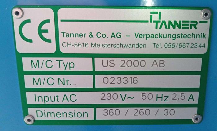Gebraucht Tanner Lagen-Banderoliermaschine Ultra Sonic 2000A US2000AB