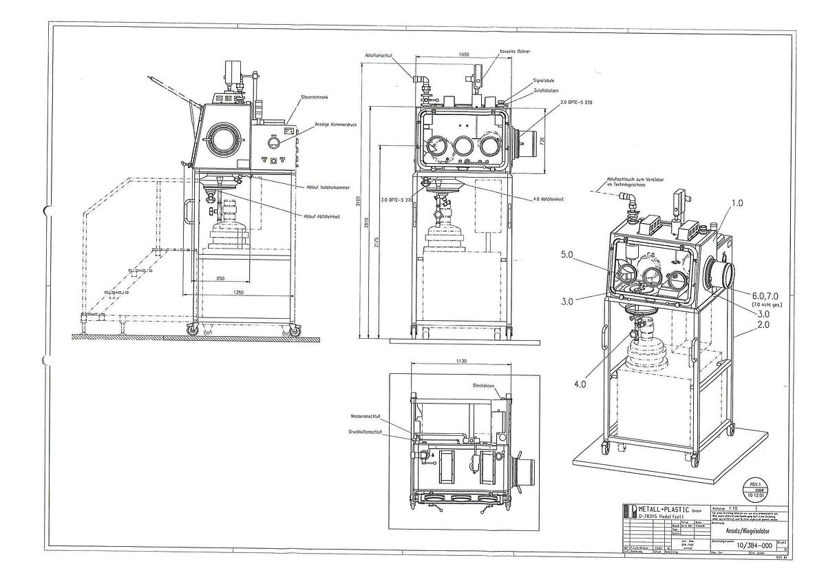 Gebraucht Metall + Plastic Wiegeisolator 10/384-000